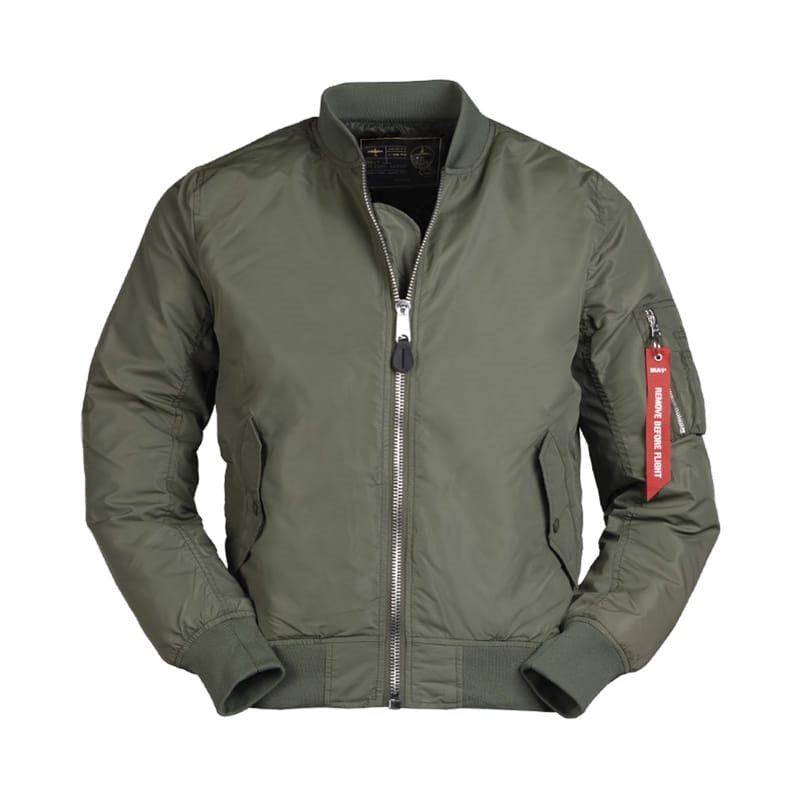 Chaqueta bomber MA1® SUMMER ZEENÁ, ligera, nylon exterior, cierre metálico y 5 bolsillos