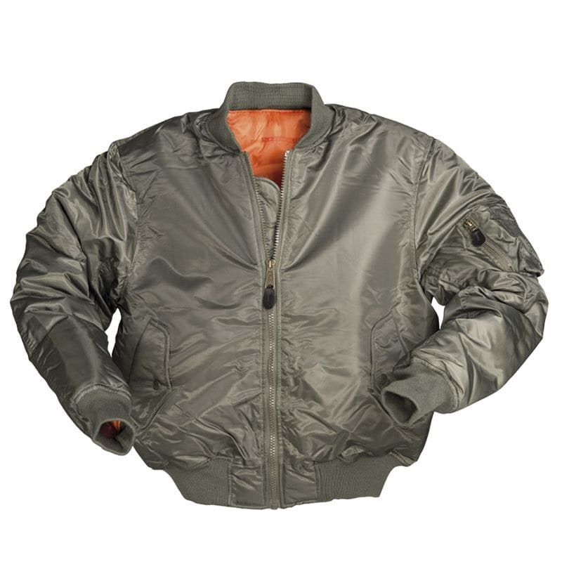 Chaqueta bomber tipo MA1® en PES color verde, modelo 10403001