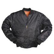 Chaqueta bomber piloto TYP A1 PES negra (10403002), vista frontal