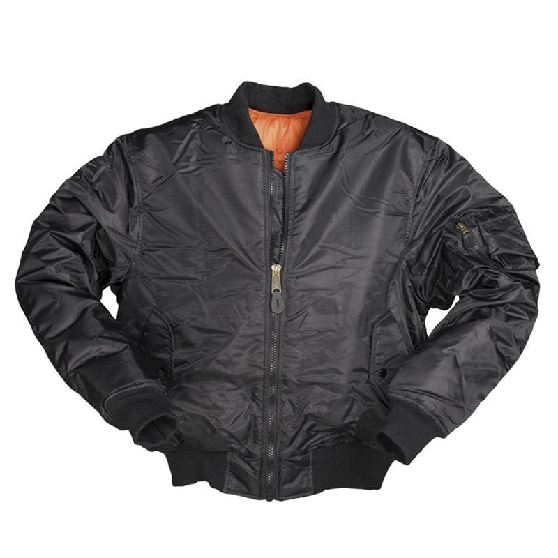 Chaqueta bomber piloto TYP A1 PES negra (10403002), vista frontal