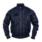 Chaqueta piloto US TACTICAL de nylon con cierre metálico YKK y seis bolsillos