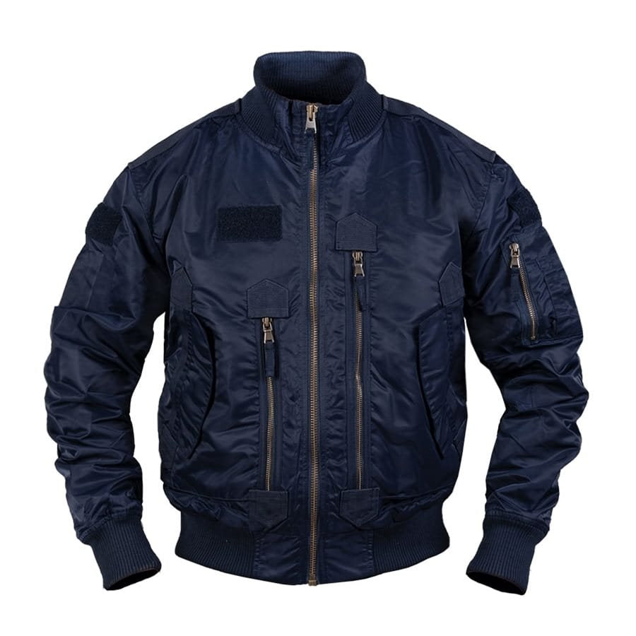 Chaqueta piloto US TACTICAL de nylon con cierre metálico YKK y seis bolsillos