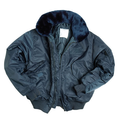 Chaqueta SWAT MA2 con cremallera y múltiples bolsillos, vista frontal