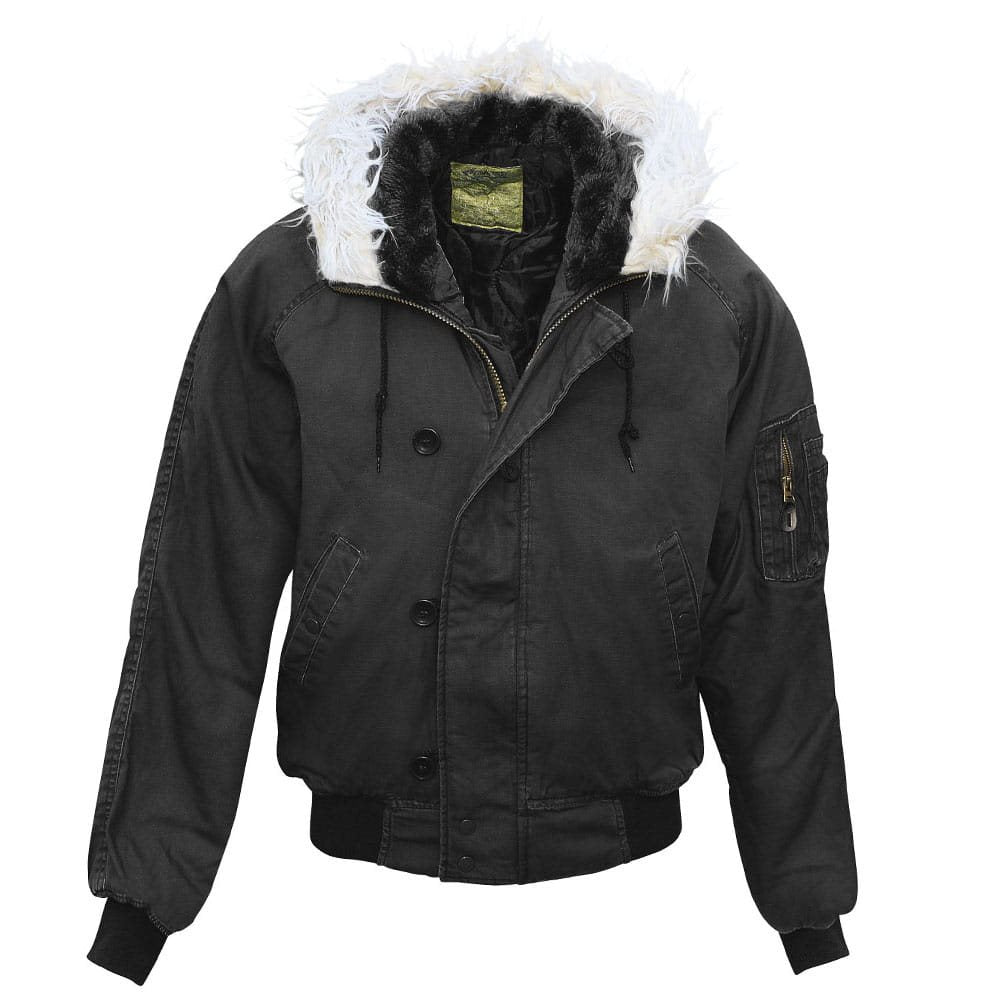 Chaqueta piloto Aljaška N-2B negra