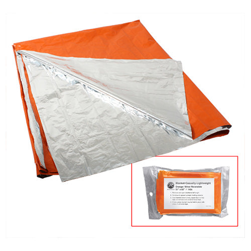 Manta térmica de rescate ALU naranja 210 x 130 cm