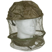 Sombrero verde con mosquitera y aro de nylon