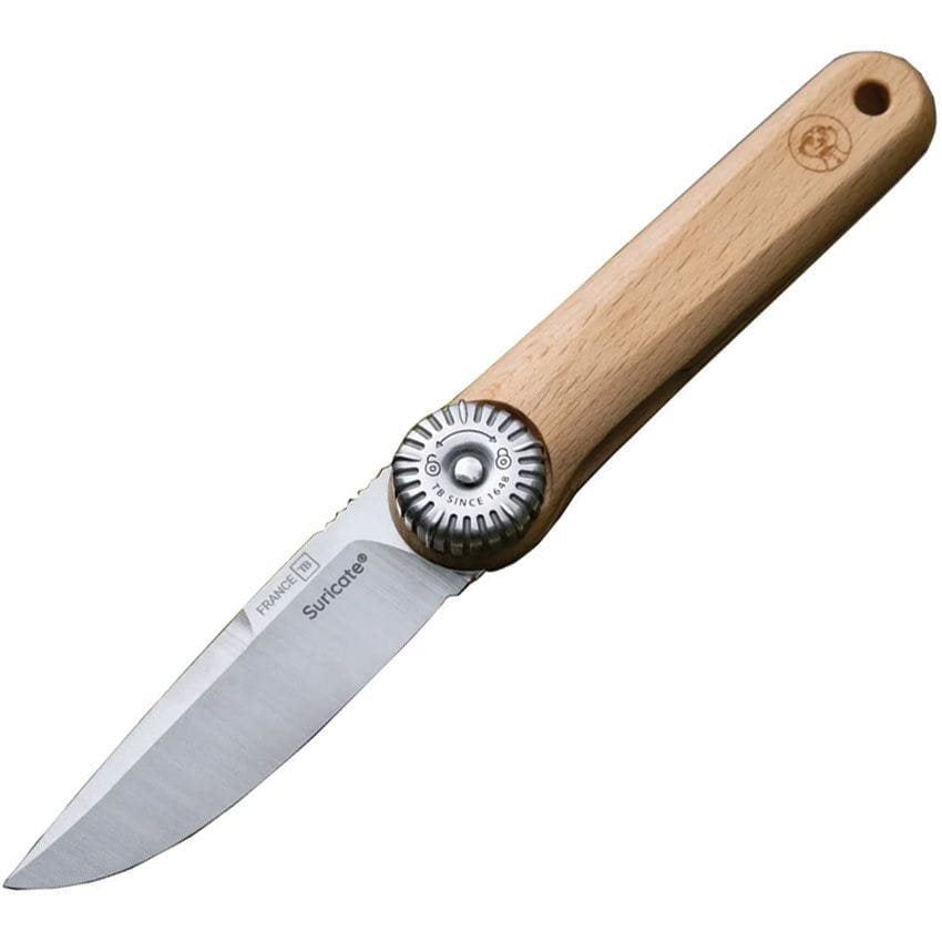 Navaja plegable SURICATE con empuñadura de madera