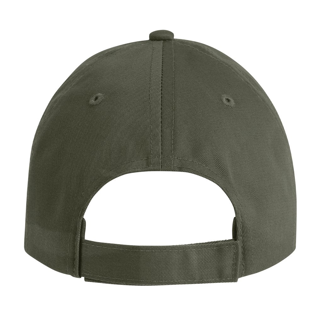 Gorra beisbol perfil bajo cinco paneles Coyote Marrón con cinta para sudor acolchada y correa ajustable con hebilla metálica