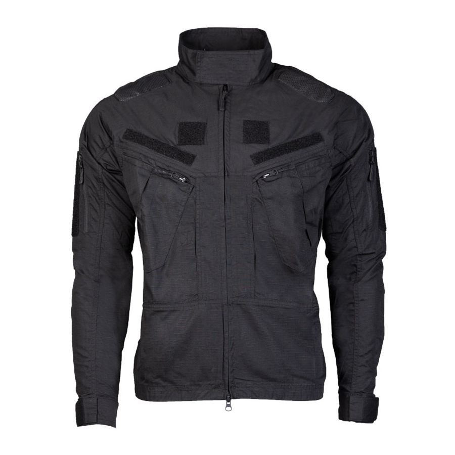 Chaqueta COMBAT CHIMERA negra MIL-TEC con 4 bolsillos y paneles VELCRO