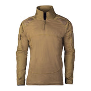 Camisa táctica CHIMERA Dark Coyote con acolchados en hombros y codos y bolsillos en bíceps