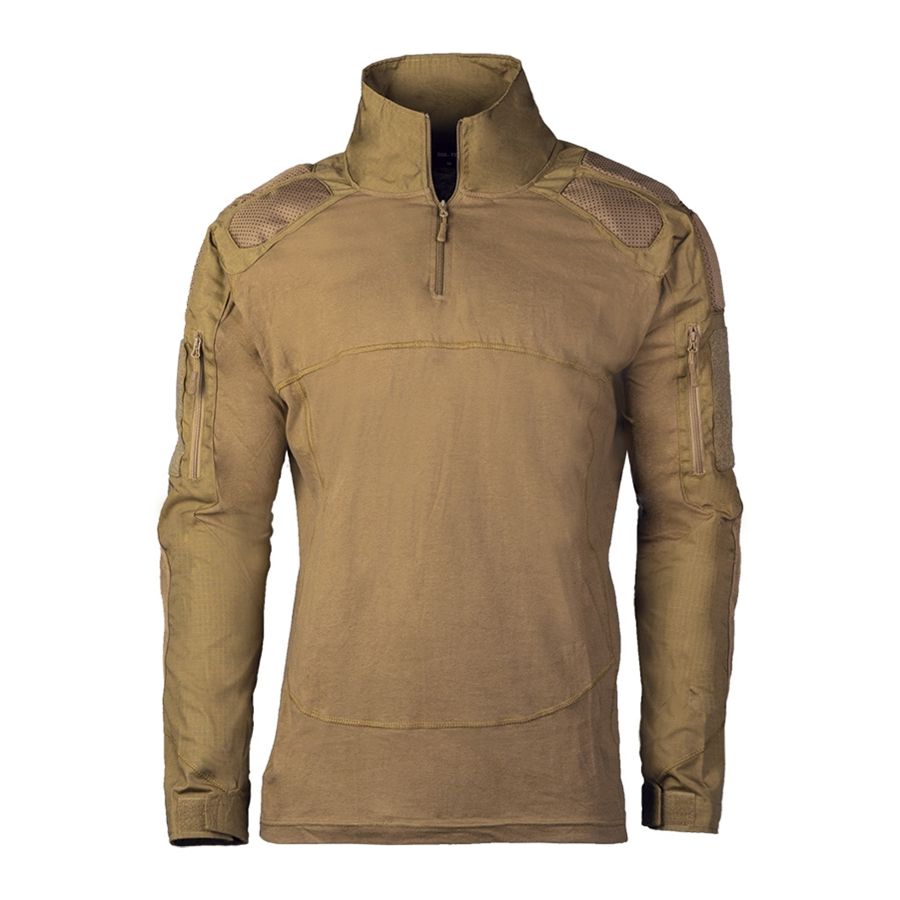 Camisa táctica CHIMERA Dark Coyote con acolchados en hombros y codos y bolsillos en bíceps