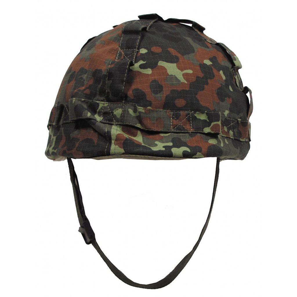 Casco infantil plástico con cubierta textil camuflaje CZ 95, interior ajustable