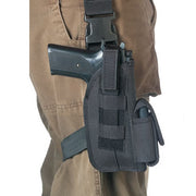 Funda pistolera de muslo negra para Beretta 92 (longitud 12,5 cm)
