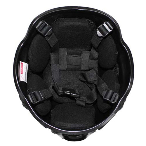 Réplica de casco MICH 2002 modular en plástico negro