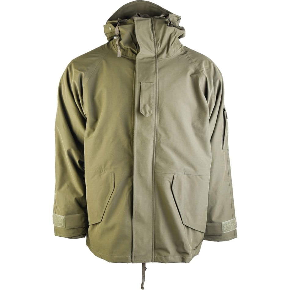 Chaqueta US con forro FLEECE verde, impermeable, corte militar ECWCS