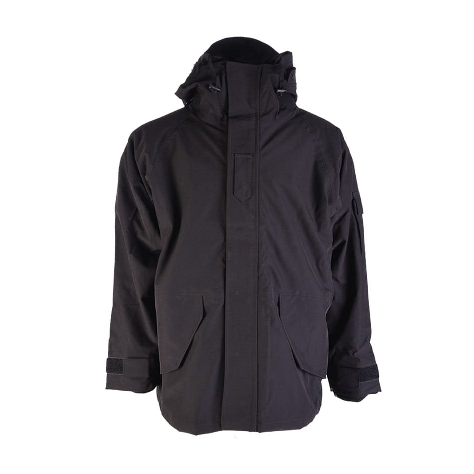 Chaqueta US impermeable negra con forro Fleece desmontable