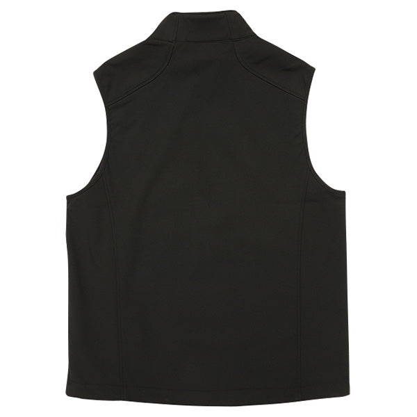 Chaleco Core Softshell negro con interior microfleece, impermeable y cortavientos