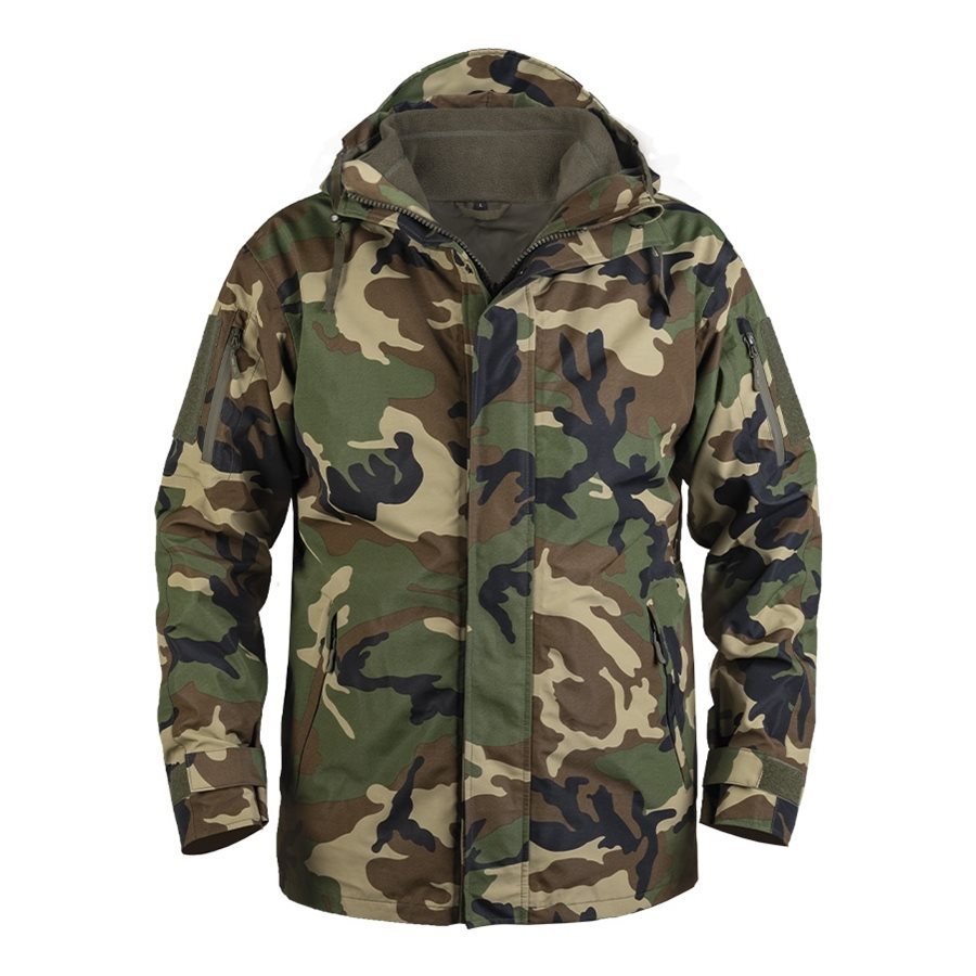 Chaqueta BUNDA WET WEATHER GEN.II con forro desmontable Woodland, vista frontal