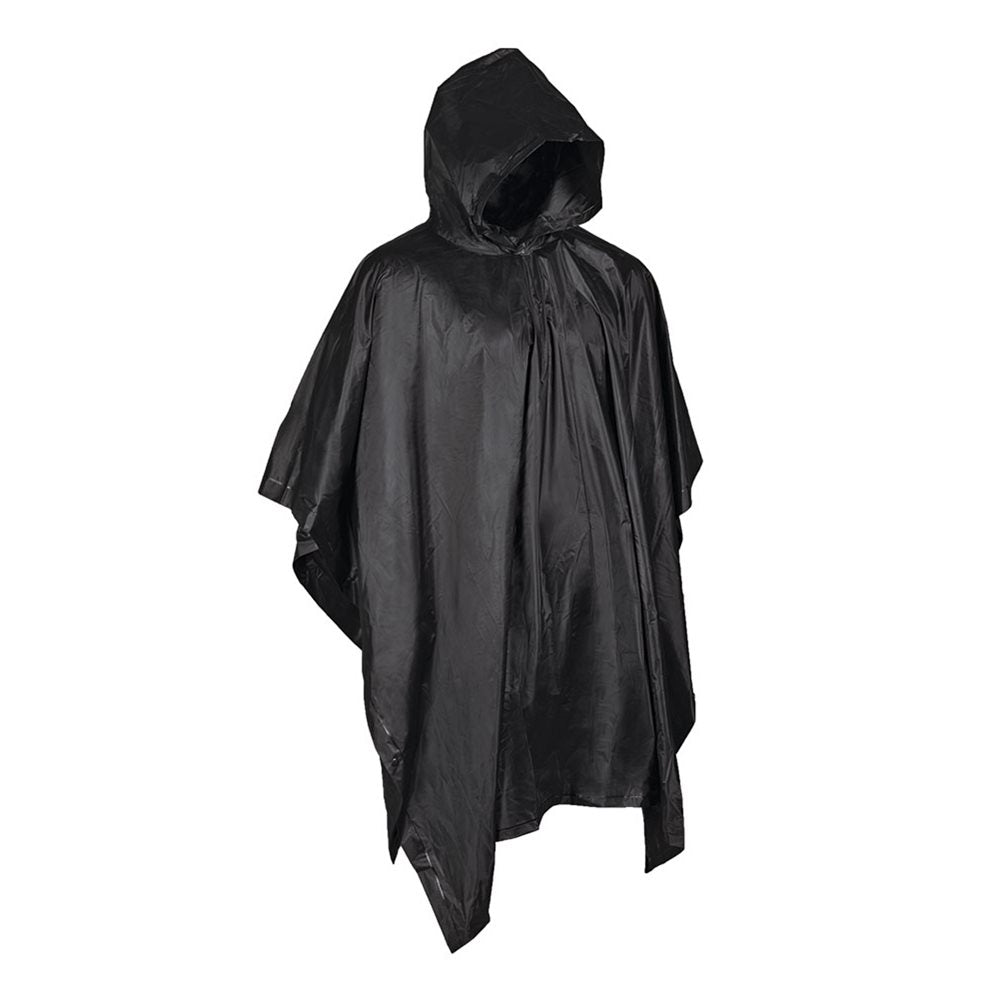 Poncho WET WEATHER verde con funda de poliéster de malla