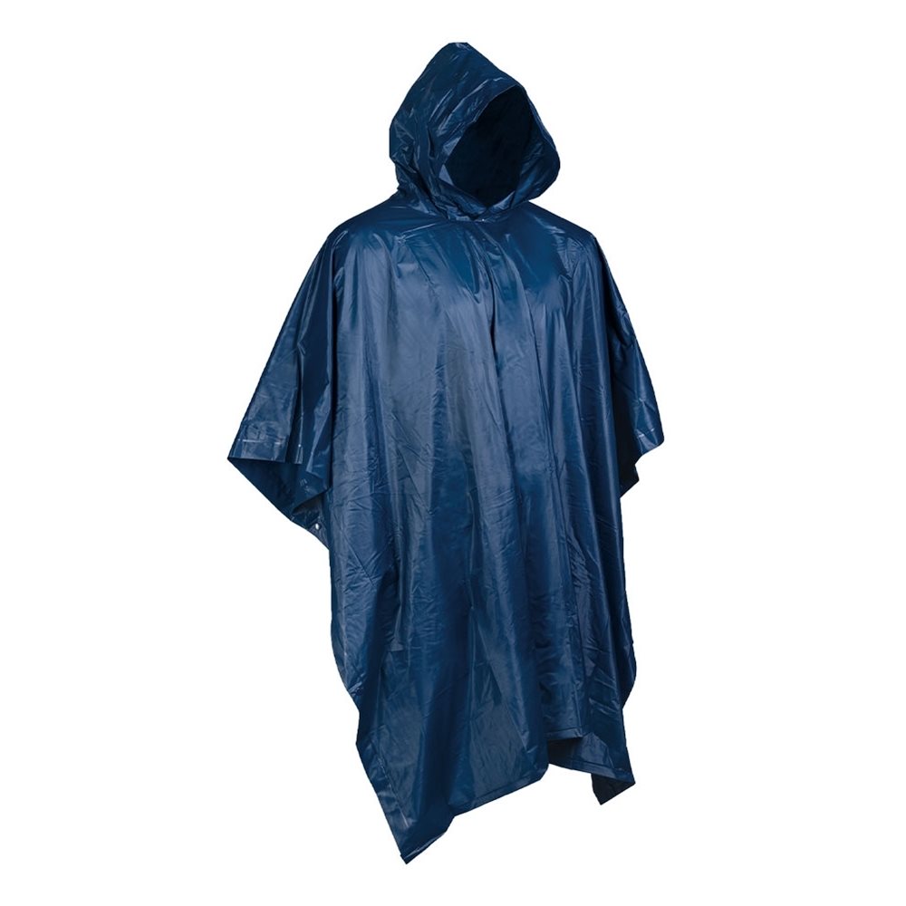 Poncho WET WEATHER verde con funda de poliéster de malla