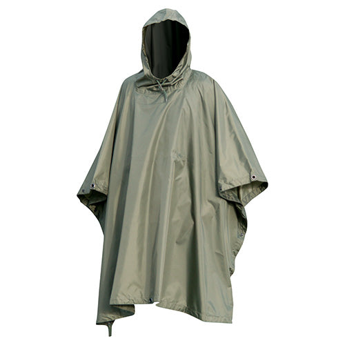 Poncho US Rip-Stop Verde, poncho militar impermeable con bolsa de transporte, 210 x 150 cm