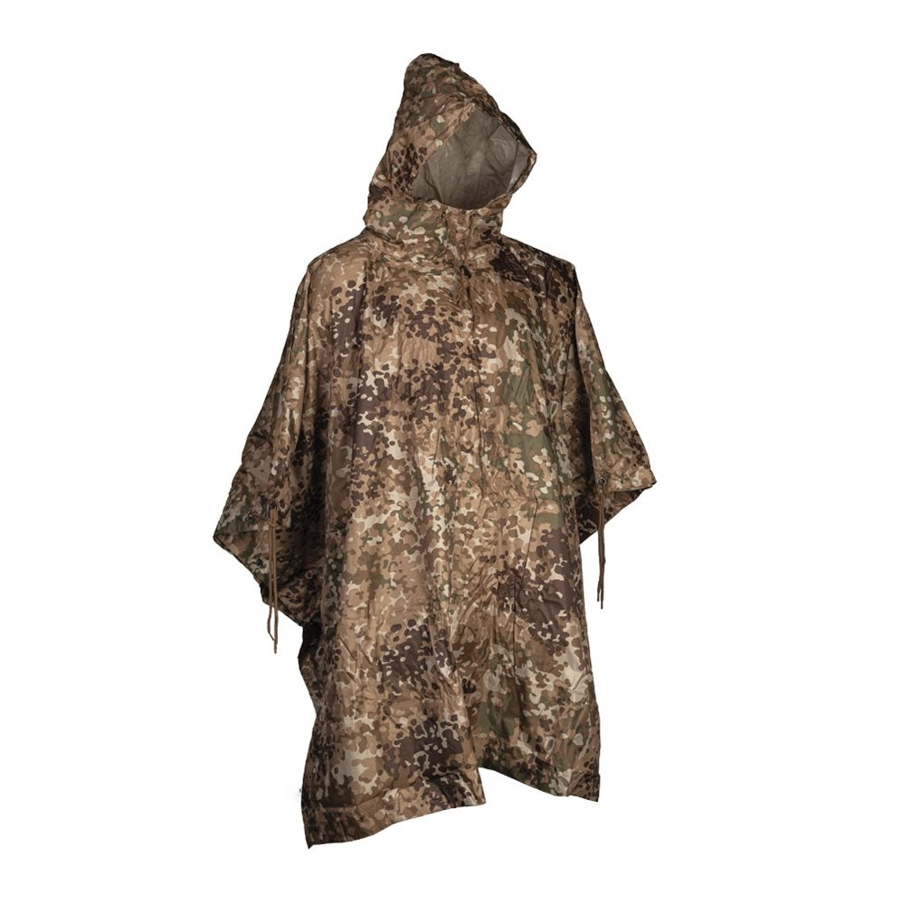 Poncho US Rip-Stop ARID FLECK, amplio con capucha y ojales