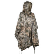 Poncho US rip-stop desplegado con bolsa de transporte, tamaño 210 x 150 cm