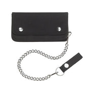 Cartera TRUCKER negra con cadena (18 x 10 cm, cadena 35 cm, 600D poliester)
