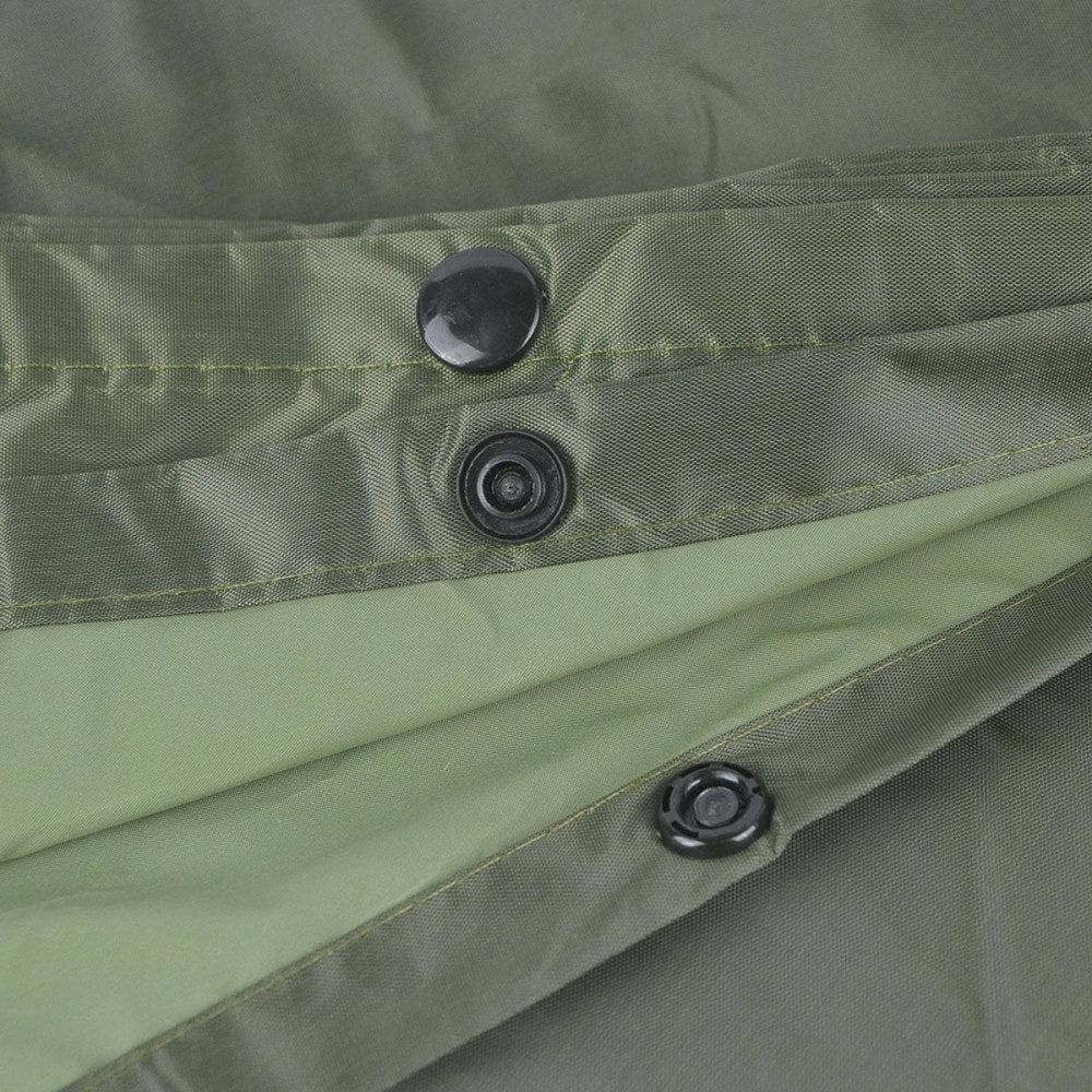Poncho impermeable PVC vinilo 0,15 mm verde, 200x127 cm