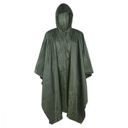 Poncho impermeable PVC vinilo 0,15 mm verde, 200x127 cm