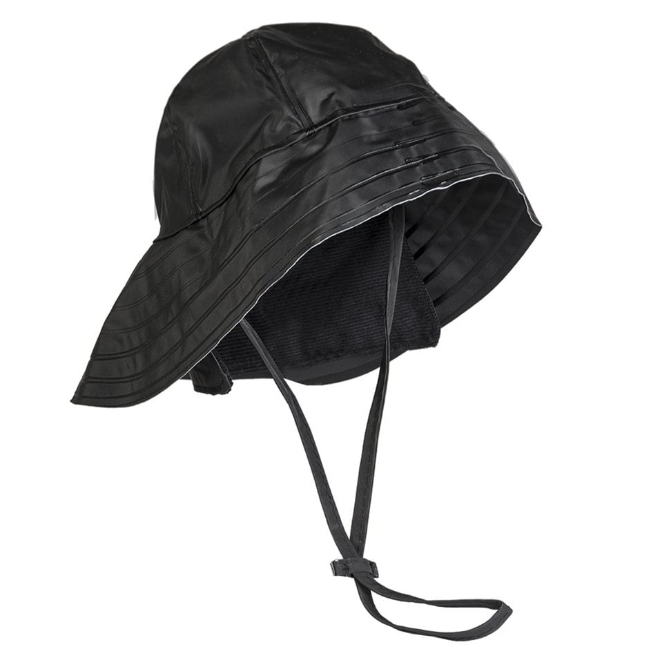 Sombrero para lluvia SOUTHWEST negro, vista frontal