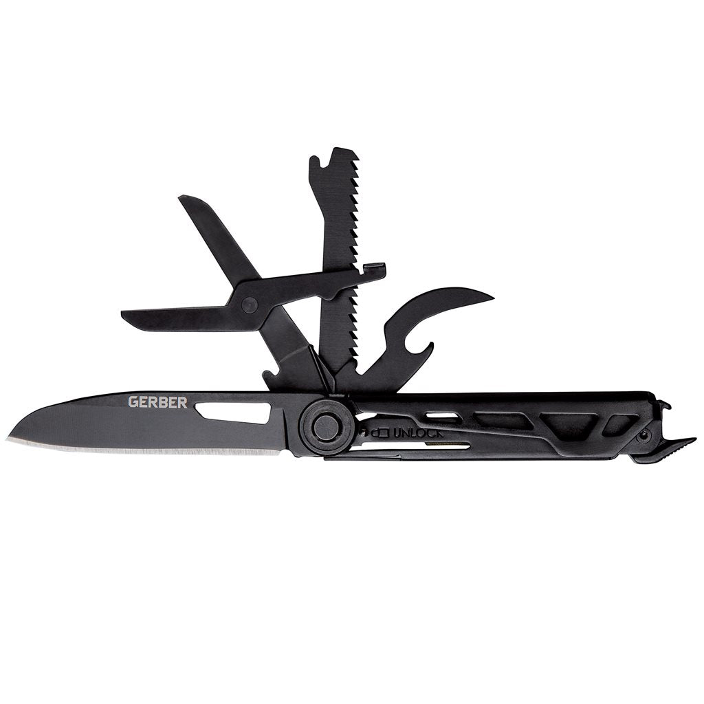 Navaja plegable ARMBAR SCOUT Burnt Orange con clip metálico, 7 herramientas, cerrada (≈9 cm)