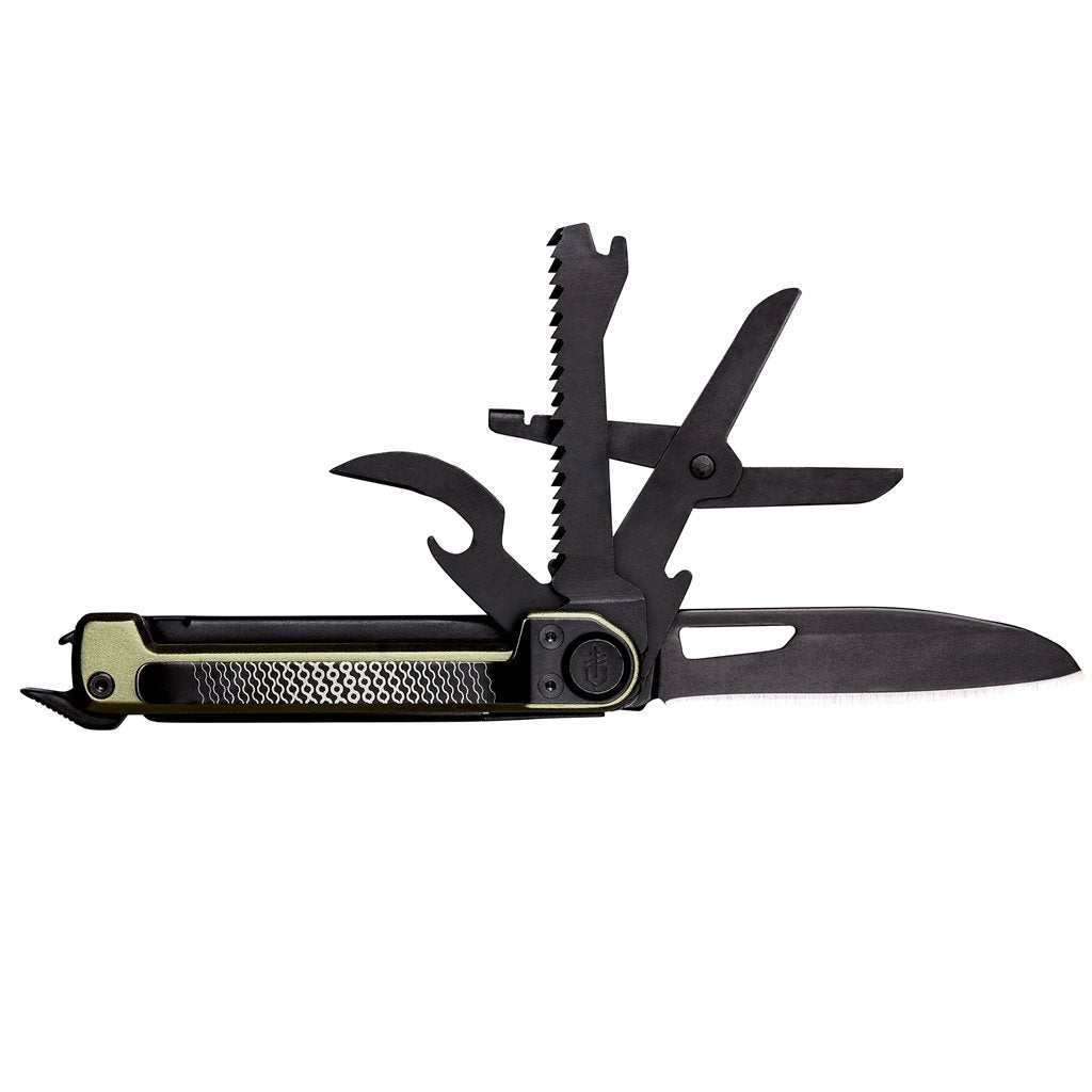Navaja plegable ARMBAR SCOUT Burnt Orange con clip metálico, 7 herramientas, cerrada (≈9 cm)
