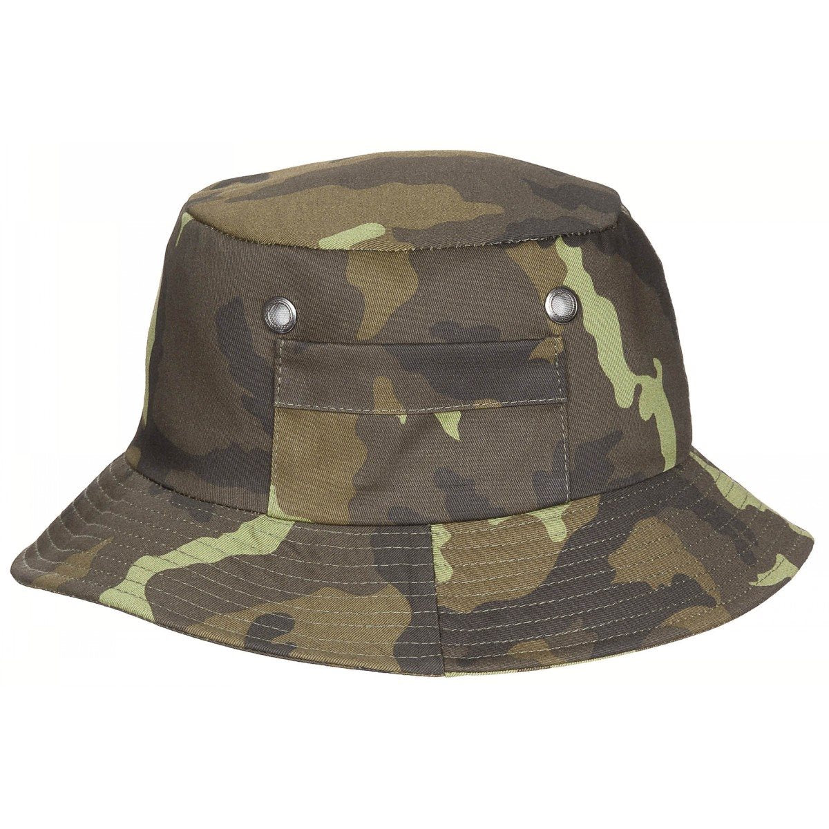 Sombrero de pescador vz.95 con pequeño bolsillo lateral y cierre de velcro, 65% poliéster 35% algodón