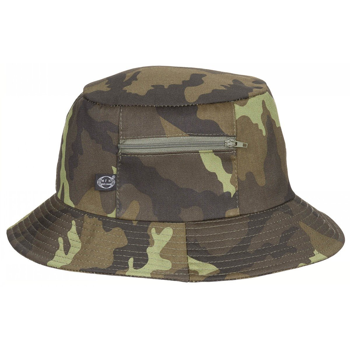 Sombrero de pescador vz.95 con pequeño bolsillo lateral y cierre de velcro, 65% poliéster 35% algodón