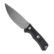 Cuchillo de hoja fija CONVOY negro con funda (imagen del producto)