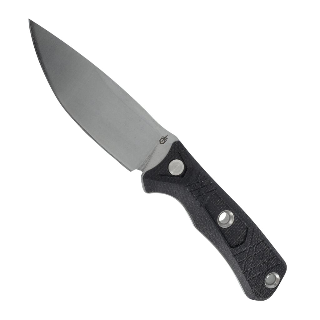 Cuchillo de hoja fija CONVOY negro con funda (imagen del producto)