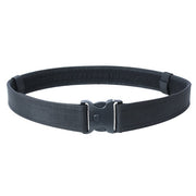 Cinturón DELUXE de servicio negro con hebilla de seguridad