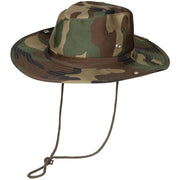 Sombrero Bush WOODLAND con botones para fijar la ala, 65% poliéster, 35% algodón
