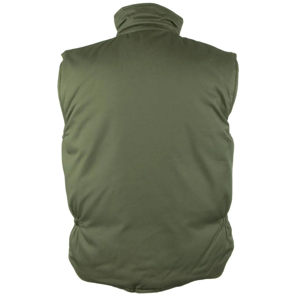 Chaleco Ranger verde acolchado con panel trasero ampliado