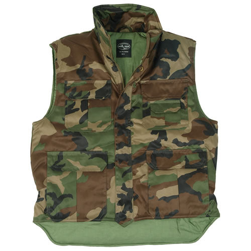Chaleco RANGER WOODAND acolchado con pieza trasera ampliada para proteccion de la espalda