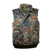 Chaleco BW COMMANDO acolchado camuflaje Flecktarn con bolsillos grandes