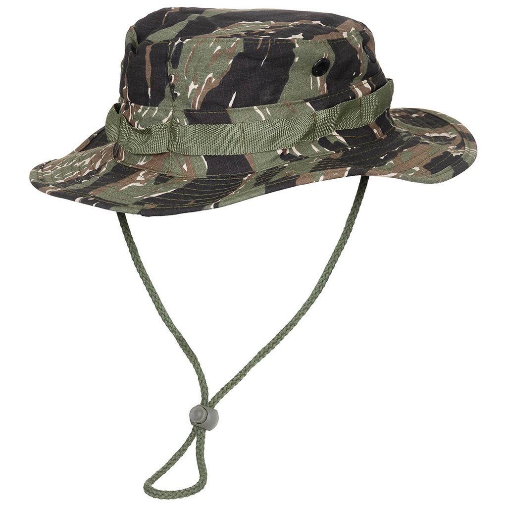Sombrero US GI Rip-Stop CAMO en camuflaje, 100% algodón con ventilación