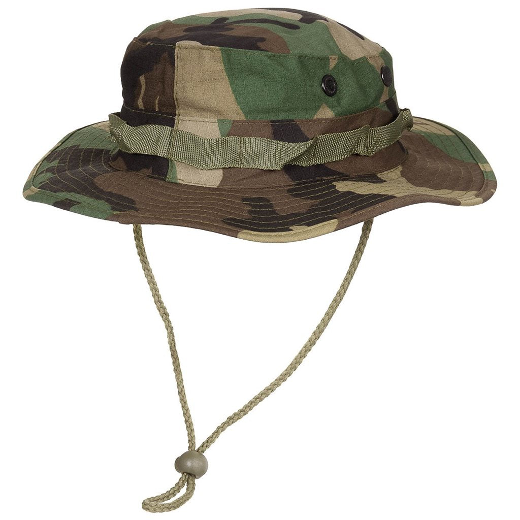 Sombrero US GI rip-stop WOODAND, tejido resistente 100% algodón, con orificios de ventilación