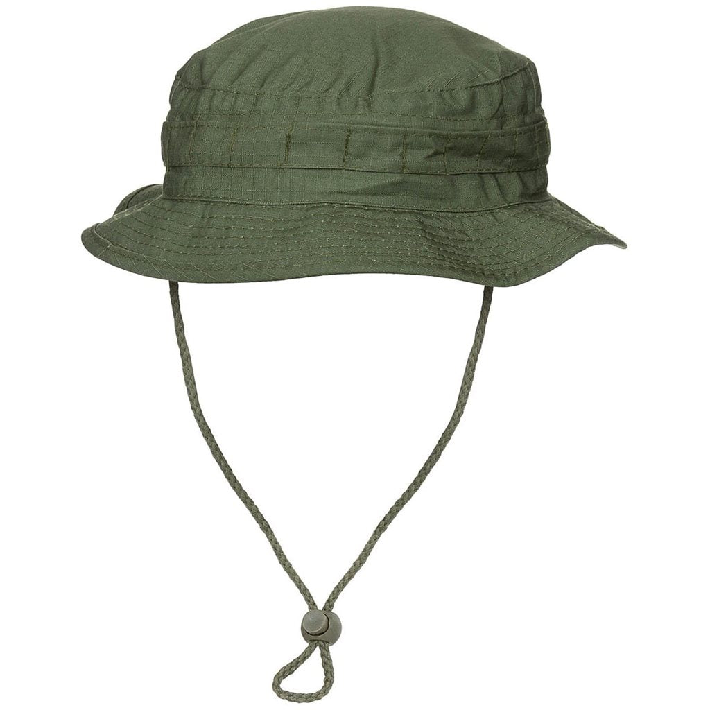 Sombrero Special Forces tipo británico con ala estrecha y cordón ajustable, tejido rip-stop 65% poliéster 35% algodón