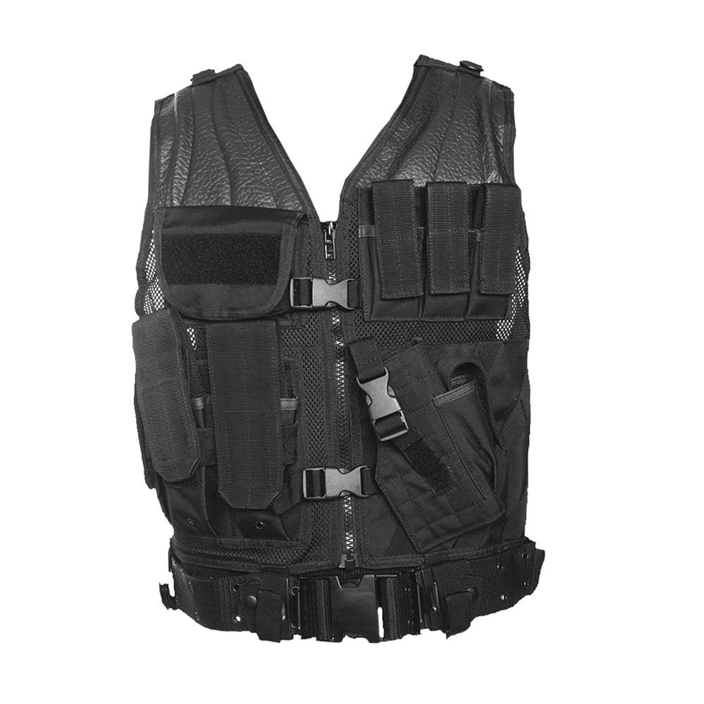 Chaleco táctico Crossdraw USMC verde con portacargadores y filas PALS