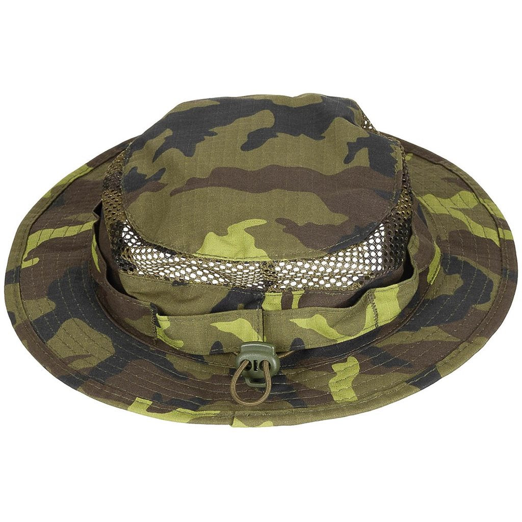 Sombrero Klobouk Mesh Boonie CZ vz95 con malla perimetral y cordón ajustable