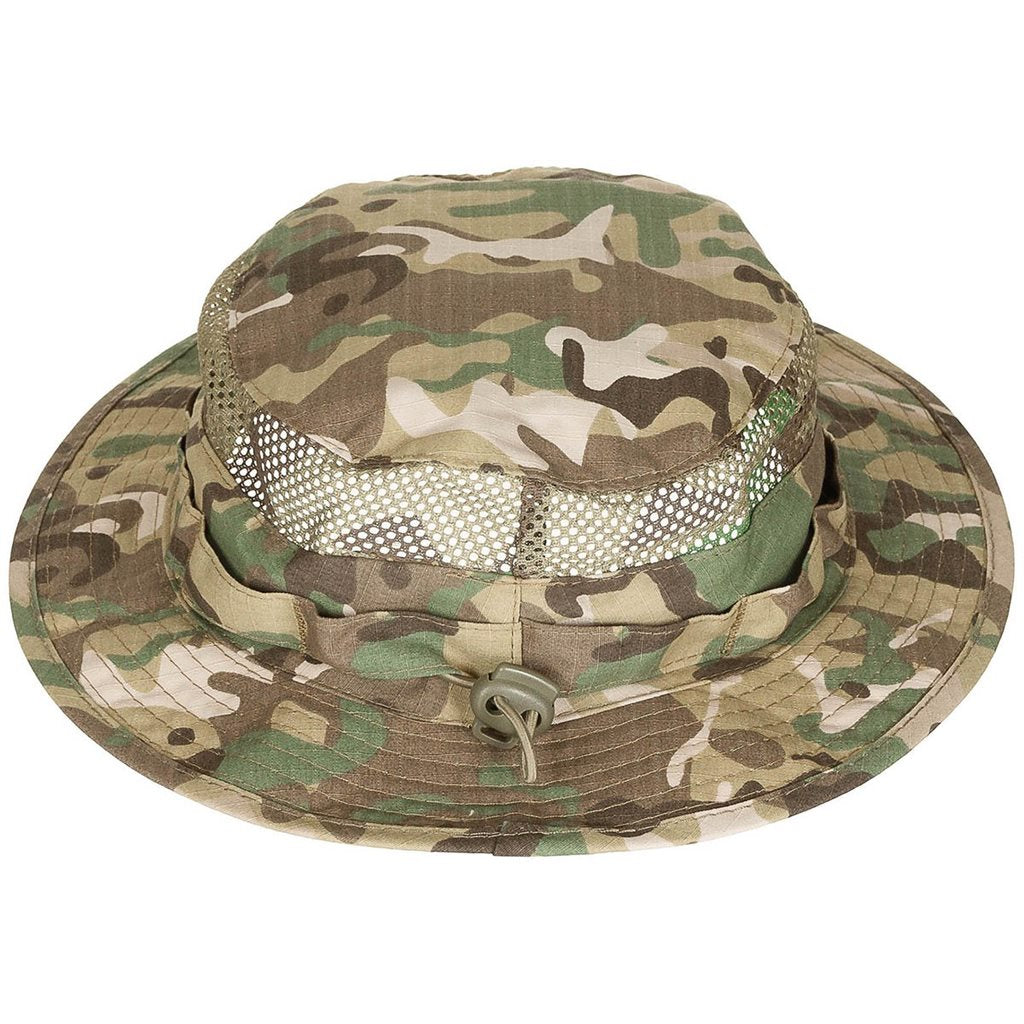 Sombrero Boonie Mesh con malla perimetral y cordón ajustable