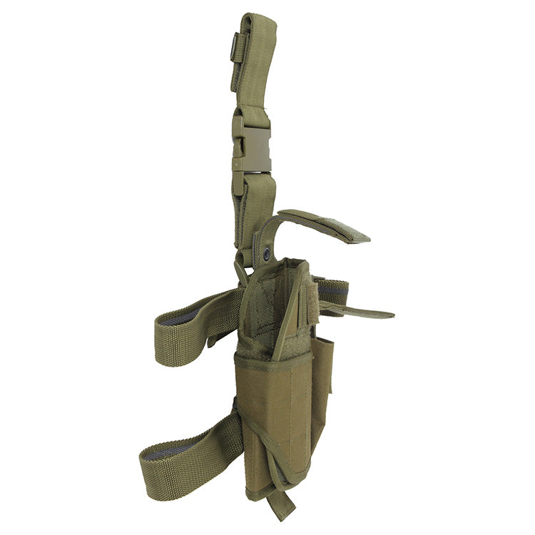Funda de muslo para pistola UNI DELUXE verde 1000D cordura nylon