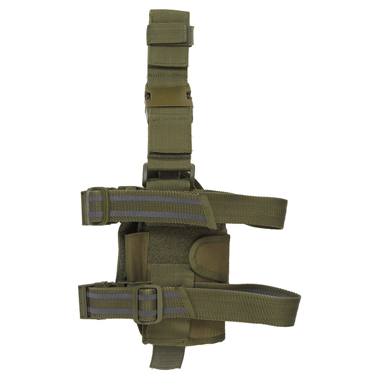 Funda de muslo para pistola UNI DELUXE verde 1000D cordura nylon